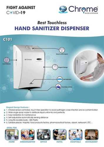Chrome Hand Sanitizer Dispenser Installation Type: Wall Mounted