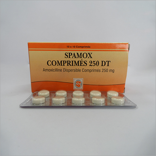 Spamox 250 mg Amoxicillin Dispersible Tablets