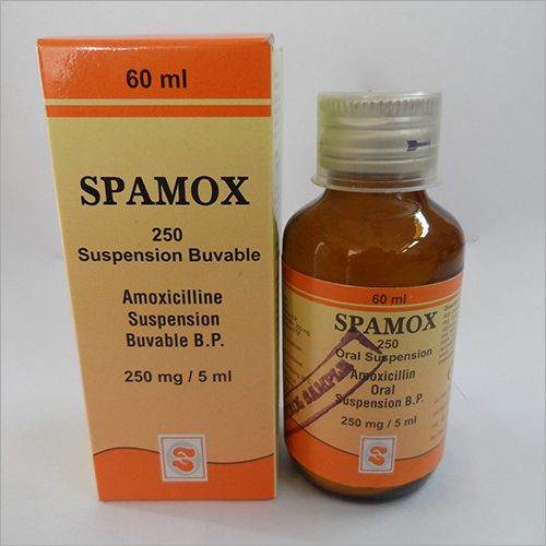 Spamox 250 60 Ml Amoxicillin Syrup