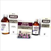 Spamclox Ampicillin and Cloxacillin Capsules 500 mg 100 X 10