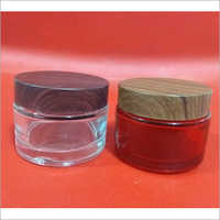 Cosmetic Cream Jar - Durable Glass, 100ml Capacity , Stylish Sleek Design And Easy-to-open Lid
