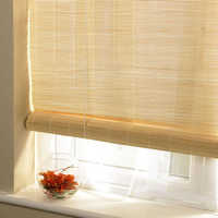 Bamboo Blinds - Yellow Vertical Style | Anti-bacteria, Eco-friendly, 1.8mm/2.0mm Thickness For Home, Hotel, Office