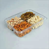 4 compartment 200 gm Dry Fruit Hinged Box
