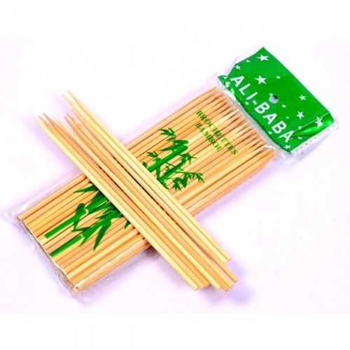 Cream Disposable Wooden Skewers