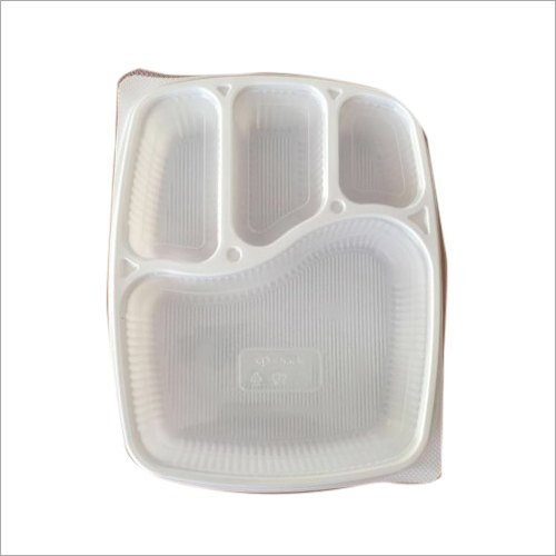 4 CP Plastic Meal Food Tray By M K Trading