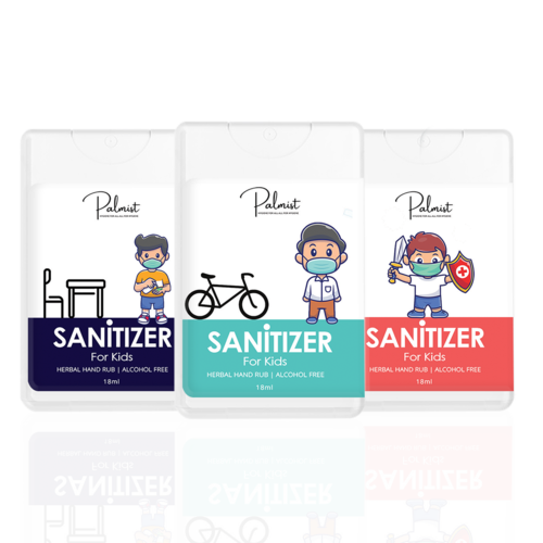 Palmist Kids Herbal Hand Sanitizer - 50ml, 200ml | Natural and Moisturizing Formula, Infused with Brace, Signature, Tizuka Fragrances