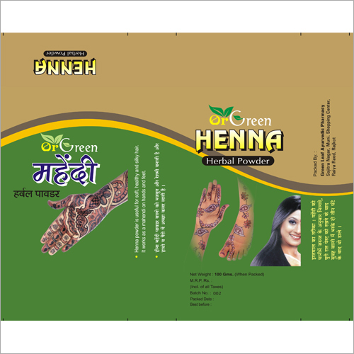 Henna Mehandi Herbal Powder