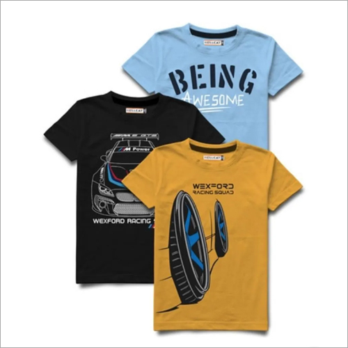 Printed Boys T-Shirt - O-Neck, Short Sleeves, Printed Pattern | Casual Style for Active Boys
