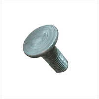 Ms Round Bolt - Steel, Various Sizes, Silver Color, Chrome Plated Surface, Ideal For Fastening In Industrial Applications