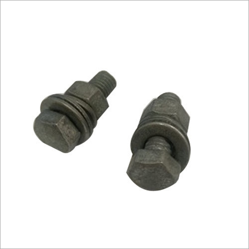 Galvanized Nut Bolt - Mild Steel, Hexagon Head Type | Ideal for Fastening Metallic or Concrete Blocks, Superior Corrosion Resistance