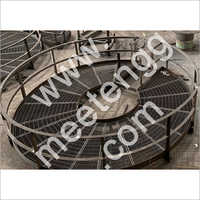 Circular Gratings - Steel Material, Customized Size And Width | Industrial Usage, Erection Bolt Cut Outs, Hard Punch Marking