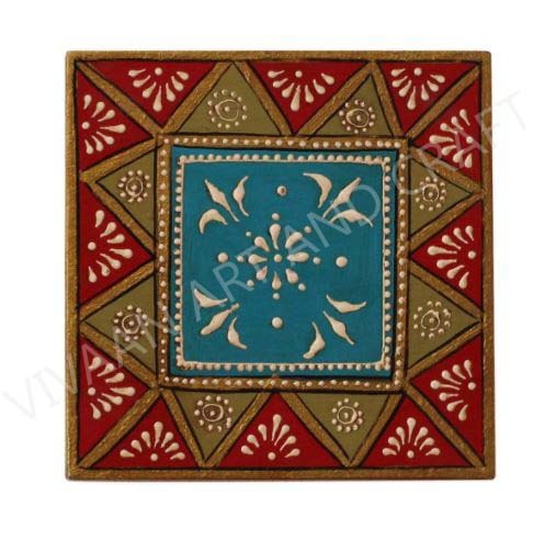 Wooden Handicraft Jewelry Box Hand Made Art Small Square