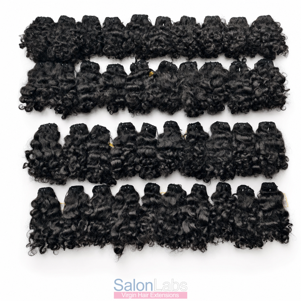 Remy Pure Natural Curly Machine Weft