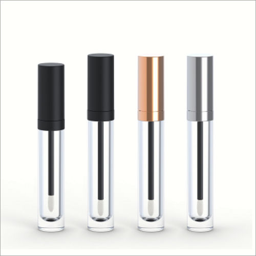 High Quality Packaging Golden Sliver Color Cap PET Lip Gloss Tube 