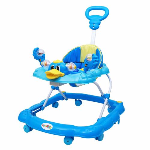 Baby Walker - Plastic Material, Weight 3.5 kg | Designed for Ages 6 Months to 3 Years, Available in Blue and Red Colors, Includes Handle and Box Packing