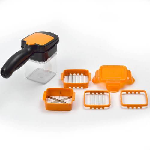 Plastic Vegetable Dicer Chopper 5 in 1 Multi-Function Slicer with Container Onion Cutter Kitchen