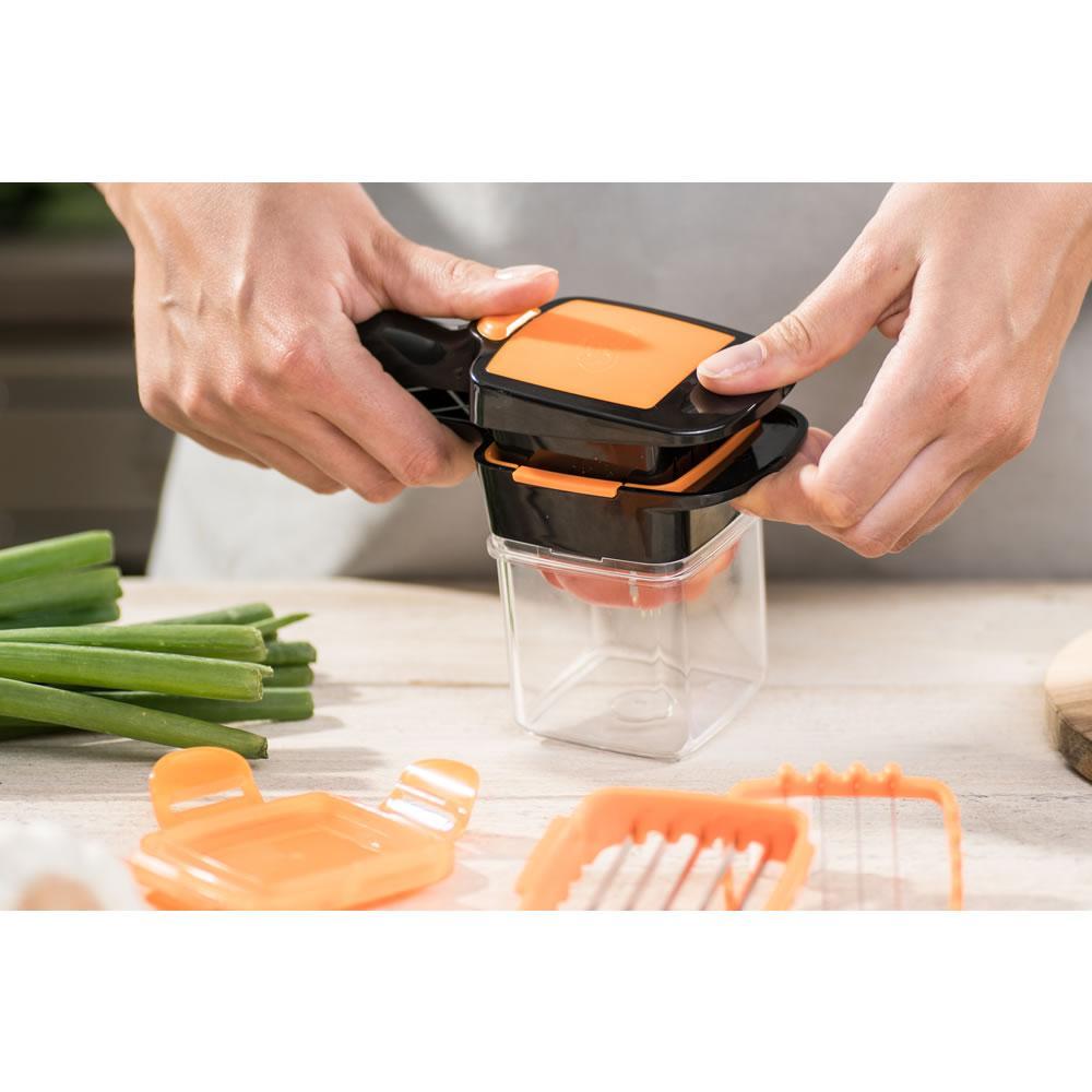 Plastic Vegetable Dicer Chopper 5 in 1 Multi-Function Slicer with Container Onion Cutter Kitchen