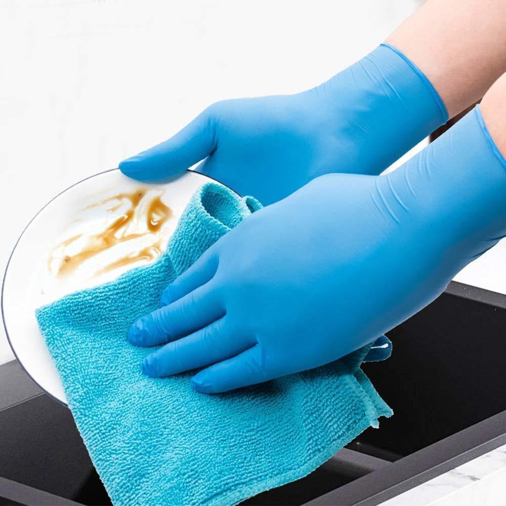 Disposable Soft Industrial Powder-free And Nitrile Free Rubber Work Gloves For Cleaning
