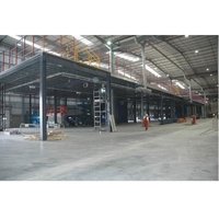 Warehouse Mezzanine Building Peb Structure - Steel Materials, 1.5 Wall Thickness, Standard Dimensions | Insulated With Rock Wool, Sliding Aluminum Windows, Purlins Design