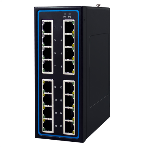 Industrial 16-Port Unmanaged Fast-Ethernet
