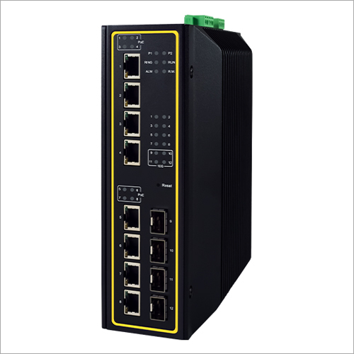 12-Port High-Bandwidth Industrial Managed Switch