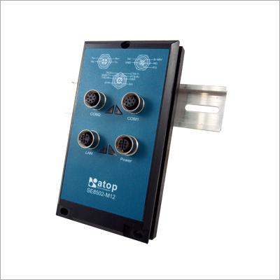 2-Port IP68 Waterproof Serial Server With M12 Connectors