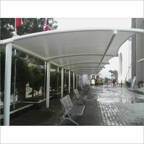 Car Parking Tensile Roof Structure - Steel, 10-20m Span, White | Weather Protection, Durable, UV Resistant, Customizable