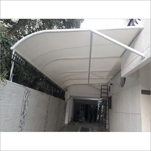 White Car Park Tensile Structure