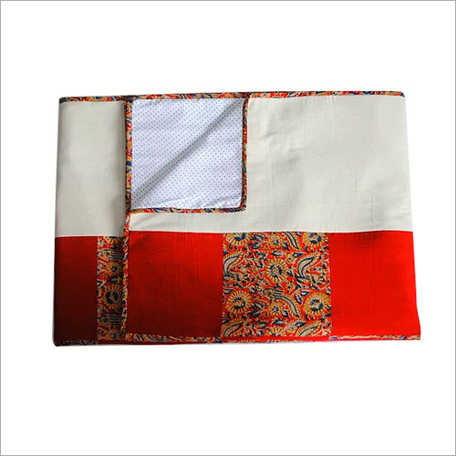 Kalamkari Printed Double Bed Quilt