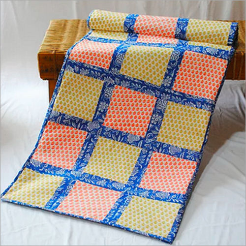 Check Print Cotton Single Bed Quilt