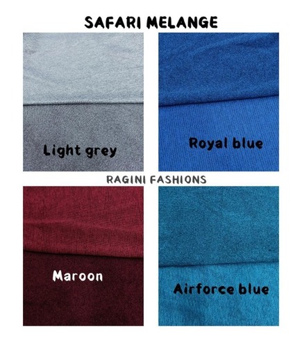 Made To Color Polyester Safari Melange Fabric