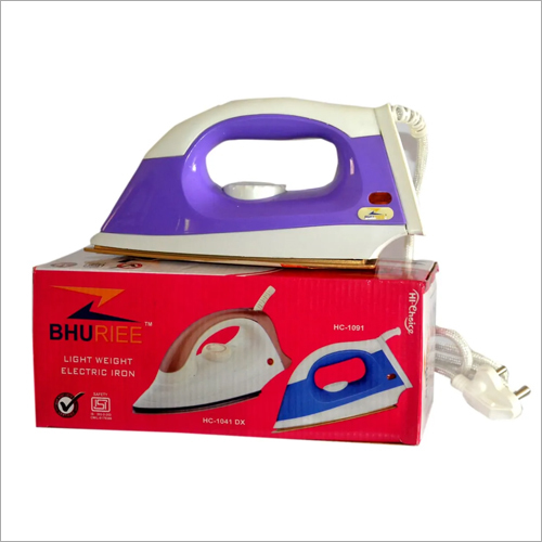 Lightweight Electric Iron - Metal & Plastic, 2 Meter Cord Length, 220 Volt Power Supply | Ideal for Home Use, Effortless Ironing Experience