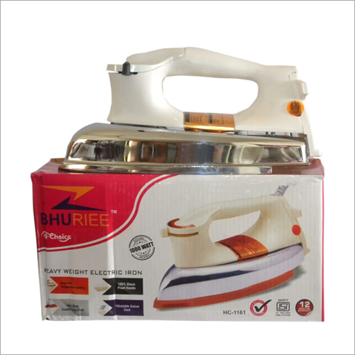 Heavyweight Electric Iron - Stainless Steel, Voltage: 220V, Cord Length: Up to 2m | Ideal for Home Use, No Water Spray Feature