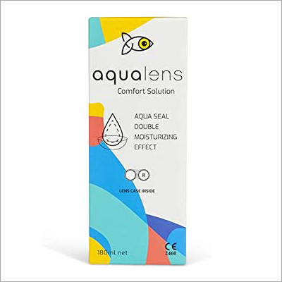 Aqualens Contact Lenses Comfort Solutions 180 Ml - Solution, 15x5x2cm | Moisturizing Effect, Aqua Seal, Gentle Cleaning