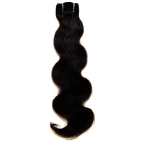 Fascinating Body Wave Human Hair Extensions - Color: Natural Brown