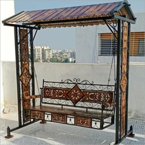 Wrought Iron Outdoor Swing