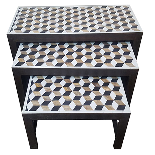 Bone Inlay Nesting Tables By Mehar Traders