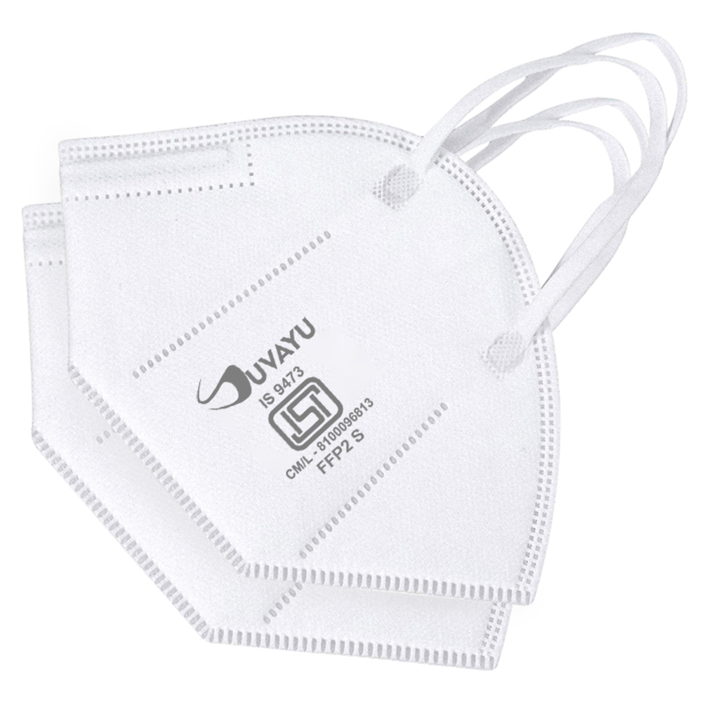 Suvayu SV9500 ISI Approved (BIS-9473) Filtering Half Face Mask - White