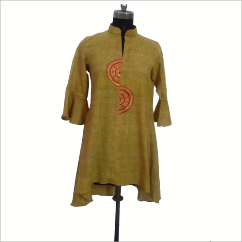 Ladies Plain Kurti - Cotton Fabric, Customized Size, Any Color | Anti-Wrinkle, Quick Dry, Washable, Casual Wear for Ladies