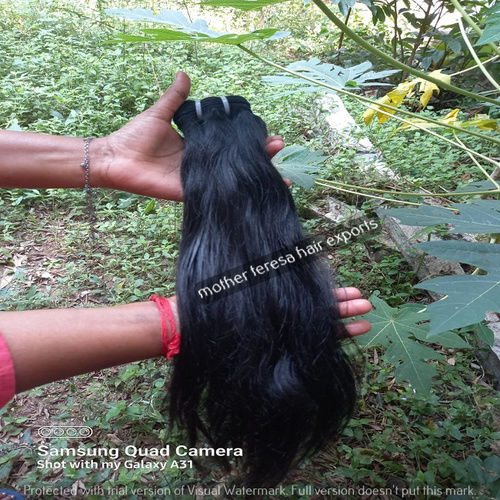 Raw Indian Hair Directly From India Remy Virgin Straight 100% Human Hair - Color: Natural Brown