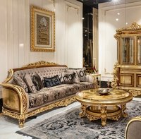 Handmade Wooden Carved Sofa Set