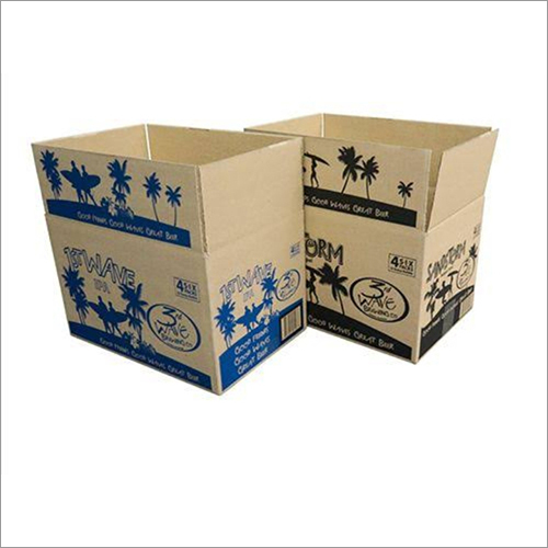 Printed Corrugated Box - Paper Corrugated Board Custom Size for Electronic & Food Use | Versatile Durable Packaging Solution