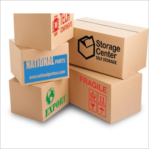 Printed Packaging Box - Corrugated Board, Custom Size, Brown | Multicolor Printing for Electronics, Gifts & Crafts