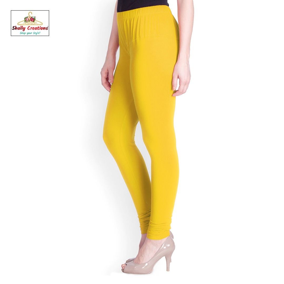 White Ladies Cotton Lycra Ruby Legging (v Cut) at Best Price in