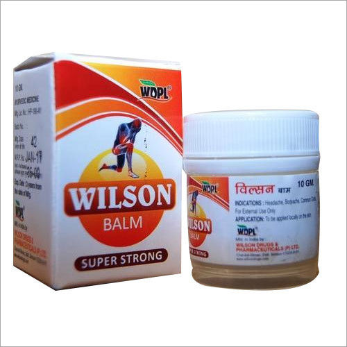 Wilson Ayurvedic Pain Balm Age Group: For Children(2-18Years)