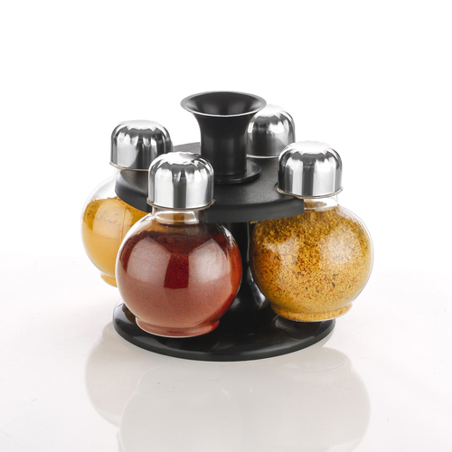 Premium Multipurpose Revolving Plastic Spice Rack Masala Rack Masala Organiser - 4 Pcs Set