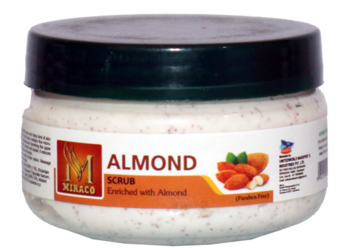Almond Scrub - Cream Form, Herbal Ingredients | Natural Exfoliating Face Scrub for All Skin Types, Improves Texture and Radiance