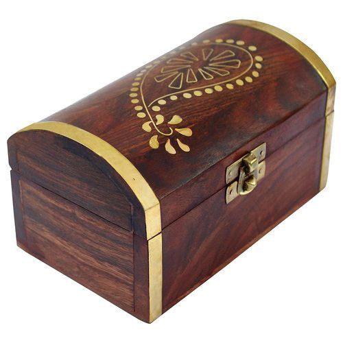 Wooden Jewellery Box for Women Jewel Organizer Gift Items - 6 inches