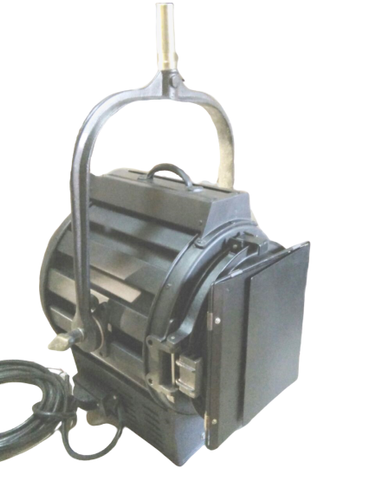 5KW Spot Light - MS and Aluminium 3200K Color Temperature Warm White Light | Ideal for Film Shooting and TV Studio Use Black Finish with Barndoor