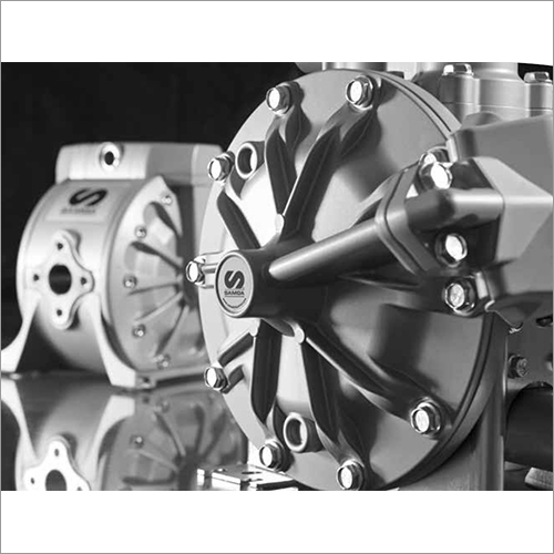 Air Operated Double Diaphragm Pump - PP Aluminium SS-316 PVDF | 15000 LPH Flow Rate Direct Flow Technology Grey Color 7 Bar Discharge Pressure